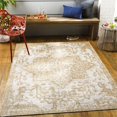 thumbnail image 2 of Eagean EAG-2376 5'3" x 7'3" Oval Rug in Tan and White, 2 of 7