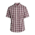 thumbnail image 5 of George Men's & Big Men's Short Sleeve Poplin Button-Up Shirt, Sizes S-3XL, 5 of 5
