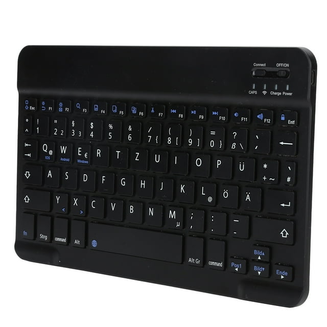 Teclado inalámbrico Bluetooth Bling Bling para tabletas teléfonos y computadoras ultrafino 10 pulgadas