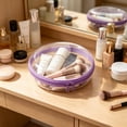 thumbnail image 4 of Round Hard Shell Travel Storage Case Waterproof Zipper Organizer Portable Cosmetic Bag Toiletry Organizer Storage Case for Cosmetics Toiletries Accessories Travel Home Bathroom Daily Organization, 4 of 6