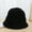 black, variant on Winter Fashion Wool Blending Bucket Hat Female Minimalist Warming Ear Caregivers Fisherman Hat Outdoor Airplane Cap