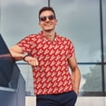 thumbnail image 4 of Balery Retro Lobsters Camisa Polo de Hombre con Estampado, de Manga Corta y Tejido Medio, Camisa Tipo Golf Polo-Medium, 4 of 6