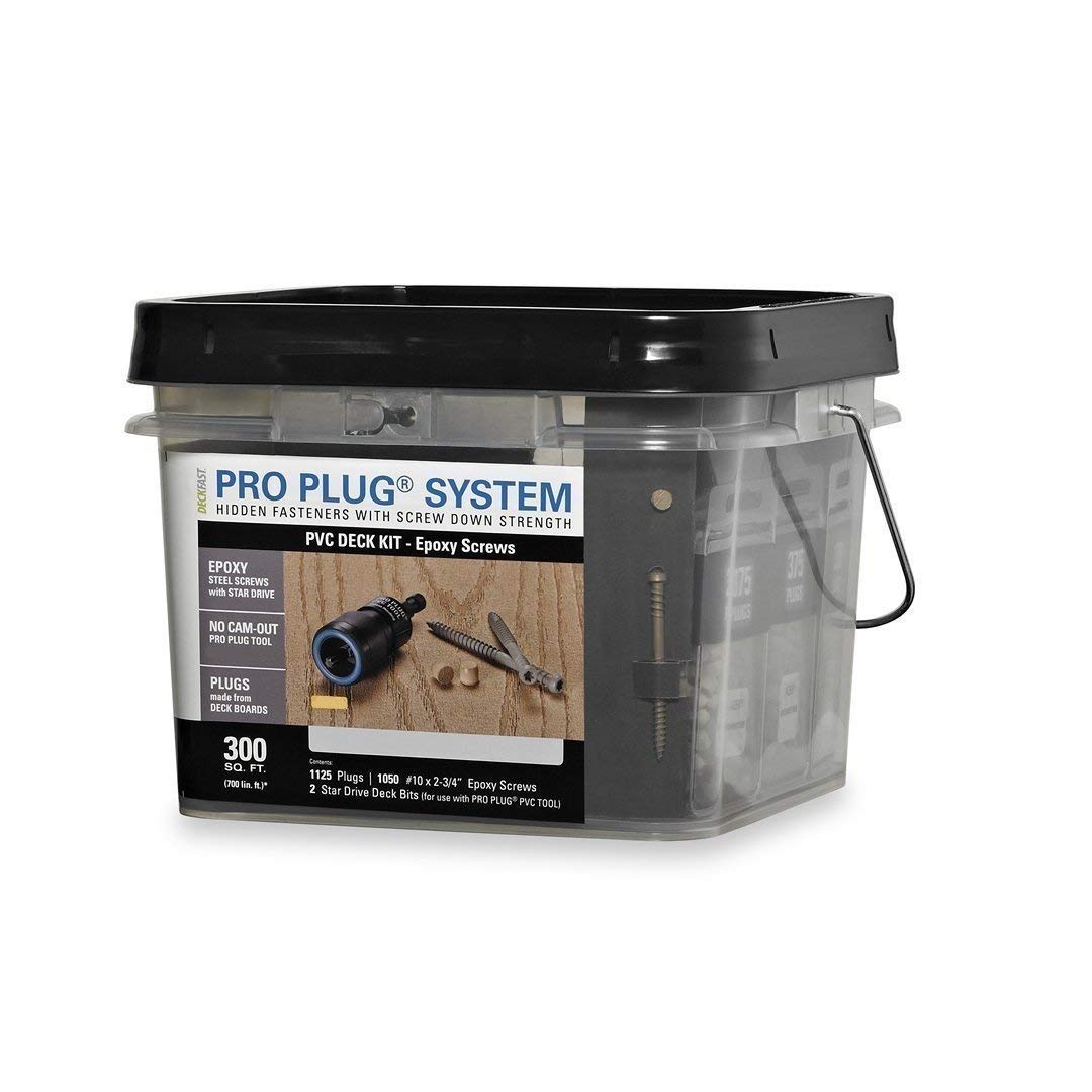 Pro Plug PVC Plugging System for use with AZEK Weathered Teak Decking