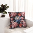 thumbnail image 6 of Yiaed Rose Flowers Print Pillow Covers Super Soft Decorative Square Throw Pillow Covers Case Cushion Covers for Sofa Couch Bedroom Car Decor（No pillow core）-20"x20", 6 of 7