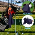 thumbnail image 6 of Uxcell 20"x16" Golf Towels Tri Fold Waffle Pattern Towels Soft Fiber with D Clip Navy Blue 4 Pack, 6 of 6