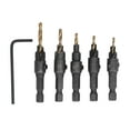 thumbnail image 1 of 5Pcs Fraise 5 12mm Haute Vitesse en Acier Coupe Trou Outil de Forage Ensemble Kit, 1 of 8