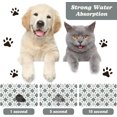 thumbnail image 2 of Dog Food Mats for Floors Waterproof, Dog Cat Water Bowl Mats Pet Feeding Absorbent Mat Dog Cat Pet Placemats for Food and Water Bohemia Tropical Leaves 12 * 20 inch, 2 of 4
