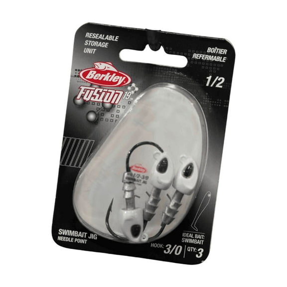 Berkley Fusion19 Swimbait Jighead, Chartreuse, Size 3/0, 1/4 oz.