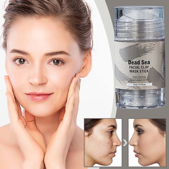 Hauiodp Solid Facial Mask Mud Stick Cleaning Smearing Solid Facial Mask 40g