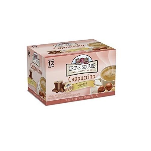 Grove Square Hazelnut Cappuccino, 12 Single Serve Cups