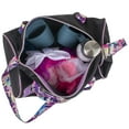 thumbnail image 5 of Madison & Dakota Girls Dance Duffle Bag for Ballet, Dance, Dancewear, Clothing, Dresses, Skirts, Tutus, Tights, Stockings, Shoes and Accessories in Black with Glitter and Tie Dye Straps, 5 of 9