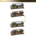 thumbnail image 7 of SpaceAid Spice Rack with 24 Spice Jars, Wood Hanging Seasoning Shelf for Cabinet Door or Wall Mount (4 Pack)，Brown, 7 of 7