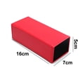 thumbnail image 2 of Folding quadrangle sunglasses case Fashion artificial leather glasses case, 2 of 5