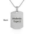 thumbnail image 2 of Wollet Stainless Steel Energy Pendant（Diameter：1''）+free with a Medical Alert Pendant for Women or Men （2*1.1''） , Pre-Engraved Seizures, 2 of 4