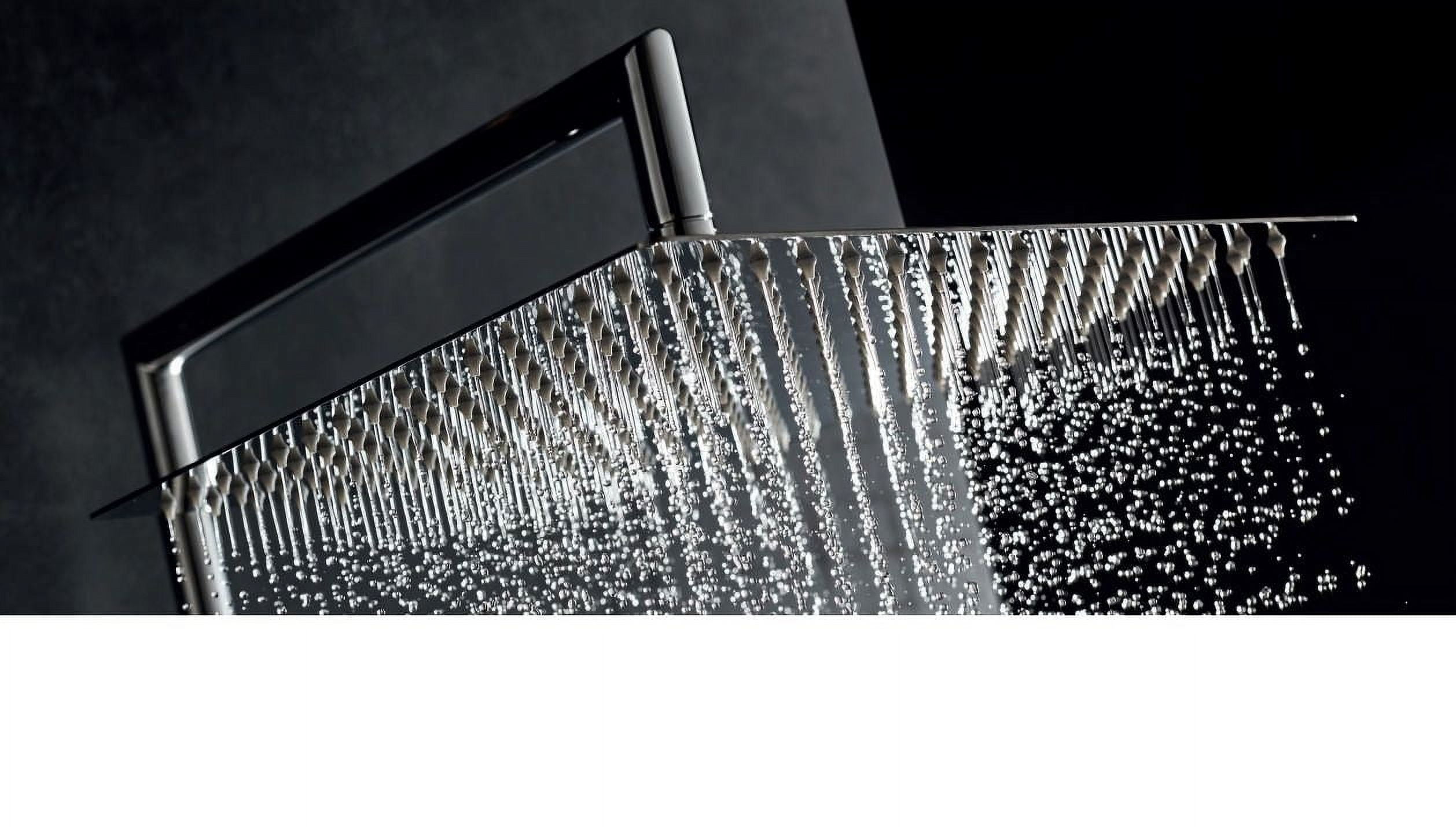 Sofia 10", 12", 16" Square Ultra Thin Rain Shower Head, Polished chrome.