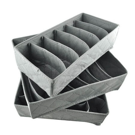 

JeashCHAT 3Pack Closet Underwear Organizer Drawer Divide By For Underwear Bras Socks Ties