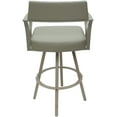 thumbnail image 5 of Carolina Swivel Counter 26" Metal WB Stool - Ocean Beige Vinyl - Beige, 5 of 6