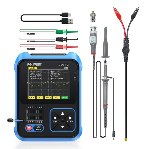 Osciloscopio FNIRSI DSO-TC3 3 en 1 con generador y comprobador de señales