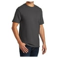 thumbnail image 2 of Mens Essential Cotton T Shirt with Pocket Charcoal 2XL, 2 of 6