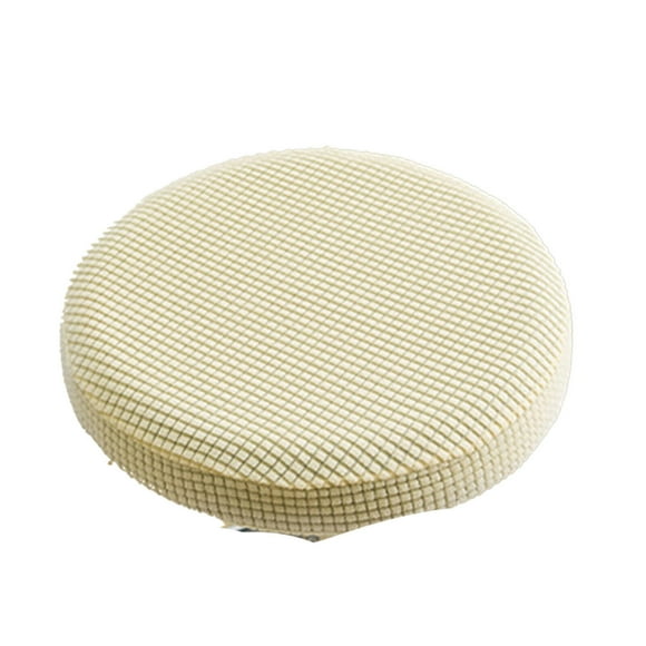 AUQ Chair Seat Covers,Soft Furniture Covers,Washable Sofa Covers for Easy Care,Practical Bar Stool Covers for Living Room,Yellow,(diameter-thickness 30-40cm)