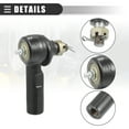 thumbnail image 4 of Unique Bargains 3pcs Tie Rod Ends Ball Joint Assembly for EZGO TXT Golf Cart Metal Black, 4 of 6
