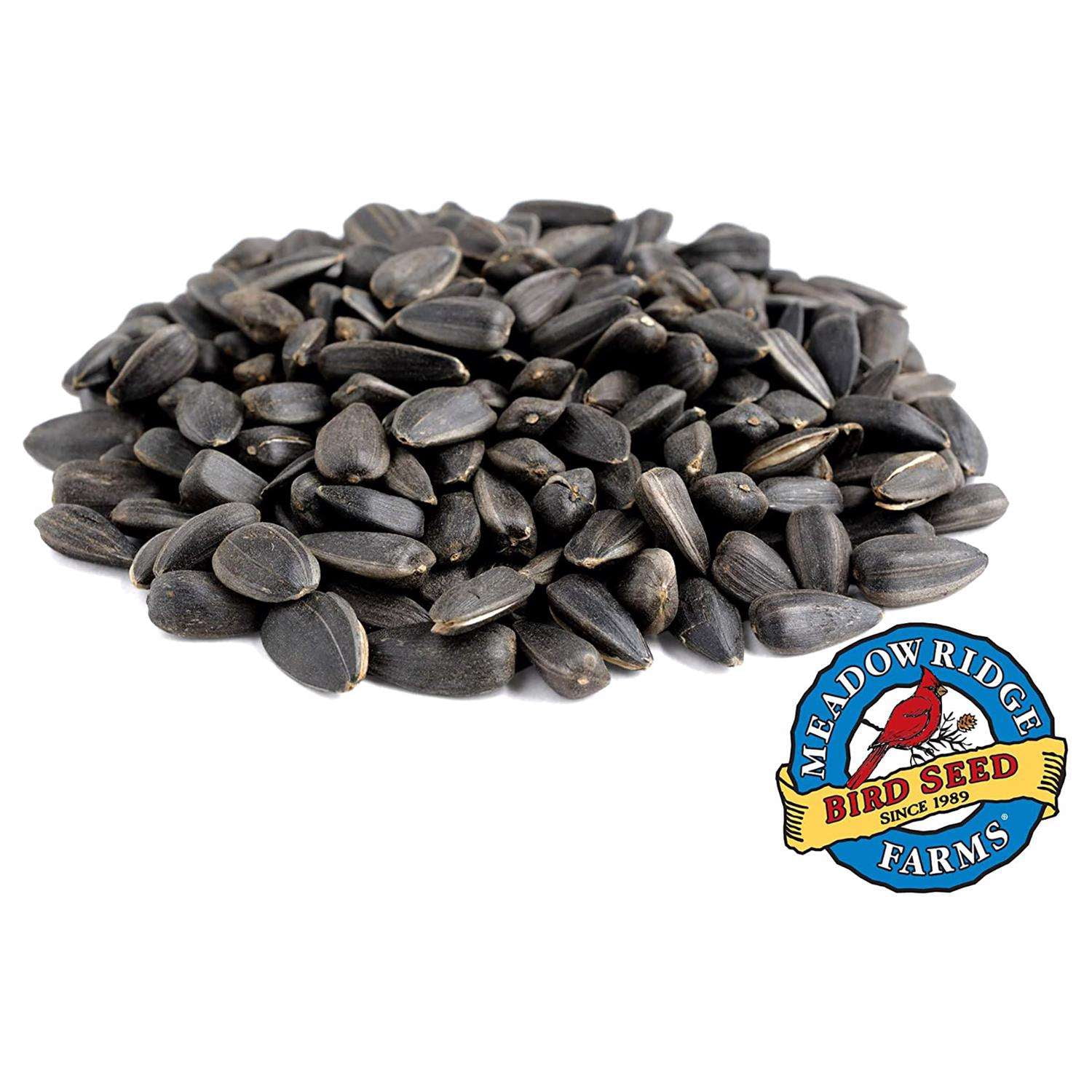 Meadow Ridge Farms B200040 Wild Bird Food, Black Sunflower, 40 Lbs. - Quantity 1