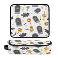 thumbnail image 3 of Hair Tools Travel Bag with Removable Heat Resistant Mat for Straighteners, Curling Iron and Haircare Accessories Cute Tombstones Bats Pattern, 3 of 8