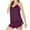 Purple, variant on SDNall Sleepwear for Women V-Neck Sling Tank Shorts Home Suit Camisole Pajamas Shorts Set (White,Sizes：S-XL)