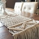 thumbnail image 2 of 2X Camino de Mesa de Macramé, Decoración de Mesa de Boda Boho, Estilo de Casa de Campo Vintage Y Comedor Bohemio, Blanco Beige, 2 of 5