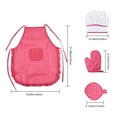 thumbnail image 6 of Kids Cooking Baking Set - 11Pcs Toddler Chef Costume with Apron Hat Mitt, Utensils & Cookie Cutters for Pretend Play & Baking, 6 of 9