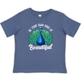 thumbnail image 3 of Inktastic Peacock Girls Baby T-Shirt, 3 of 5