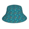 thumbnail image 1 of Balery Funny Cat Blue Sombreros para el sol para hombre y mujer, sombrero de pescador con UPF 50+, 1 of 6