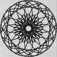 thumbnail image 1 of Ahgly Tapis d'Intérieur Lavable en Machine Carré Transitionnel Gris Platine, 8 Pieds Carré, 1 of 7