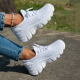 thumbnail image 5 of Women's Athletic Shoes,Slip On Shoes Women,Running Shoes Women,Womens Shoes Running Sneakers Tennis Non Slip Walking Gym Workout Athletic Comfortable Fashion saport Casual Shoe,White,7.5, 5 of 7