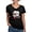 Black, variant on CafePress - Cute Kawaii Cat T Shirt - Women's V-Neck Dark T-Shirt