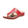 thumbnail image 2 of Sandalias de verano para mujer, chanclas, sandalias informales para mujer, sandalias de playa romanas Wmkox8yii nm10842, 2 of 3