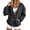 DF34_Dark Gray, variant on Resicozy Sweatshirt Cardigan Women Button Down Lightweight Jacket V-Neck Open Front Oversized Drop Shoulder Sweatshirts with Pockets Navy S