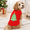 Christmas Tree-Small, variant on Feeling Extra Grumpy Today Holiday Dog Shirt Funny Clothes For Small Dogs Boy Girlmas Pet Outfit Red Yellow Green