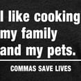 thumbnail image 3 of CafePress - Commas Save Lives T Shirt - Womens Football Shirt, 3 of 4