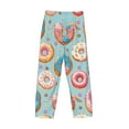 thumbnail image 5 of Easygdp Colorful Donut Men's Pajama Pant, Sleep Elastic Waistband Lounge Pants - X-Large, 5 of 9