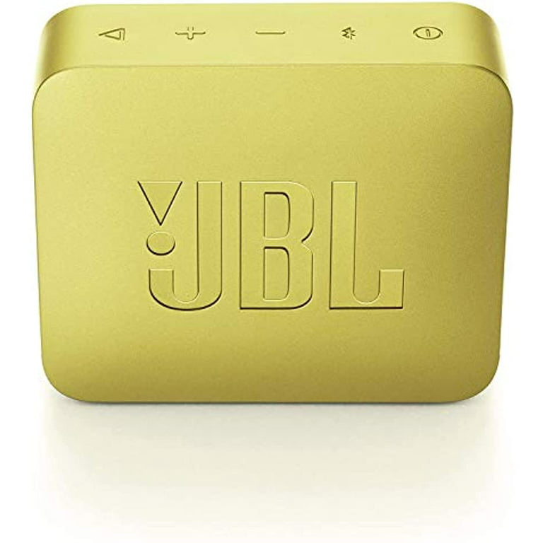 JBL GO2 Waterproof Ultra Portable Bluetooth Speakers Multi-Colors & 2 Pack  Bundles (Yellow 2-Pack) 