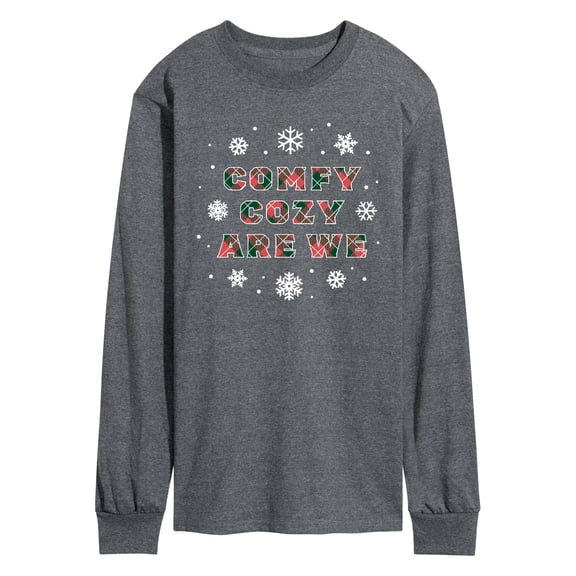 Instant Message - Comfy Cozy Are We Long Sleeve Graphic T-Shirt
