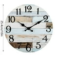thumbnail image 2 of Style Wall Clock For Living Room Bedroom 24 Hour Display Modern Density Board Hanging Clock With Design, 2 of 5