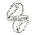 thumbnail image 2 of Auriga Fine Jewelry 925 Sterling Silver Polished Fancy Swirl Ring Size 7 for Women, 2 of 5