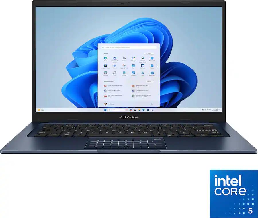 ASUS - Vivobook 14 14" FHD Laptop - Intel Core 5 120U with 8GB Memory - 256GB SSD - Quiet Blue