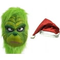 thumbnail image 3 of Christmas Cosplay Mask, Green Cosplay Mask for Adults, 3 of 5