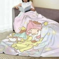 thumbnail image 2 of Little Double Star and Pompompurin Blanket Soft Throw Blanket for Girls Boys Camping Blanket Kids Facecloth Blanket Gift Daycare Bedroom Office Travel Use 50"x60", 2 of 2