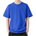 thumbnail image 2 of APEXFWDT Mens Big and Tall Casual T-Shirt Loose Short Sleeve Crew Neck Tee Shirts Soft Summer Solid Basic T-Shirts M-6XL, 2 of 6
