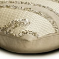 thumbnail image 6 of The HomeCentric Decorative Pillow Covers, White Pack of 2, 16"x16" (40x40 cm) Throw Pillows, Linen & Faux Leather Sequins Beaded & Applique Throw Pillows For Couch, Animal Modern Style - Animal Spur, 6 of 10
