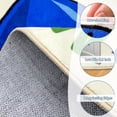 thumbnail image 5 of Washable Alphabet ABC Round Rug 3.14ft, Kids Astronaut Space Circle Carpet, Soft Non-Slip Educational Area Rug for Classroom, Playroom & Kids Room Decor, Blue, 5 of 11